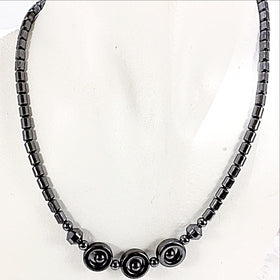 Hematite Necklace Unique Ring Style - New Earth Gifts