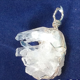 Himalayan Quartz Crystal Pendant - Wear or Hang for Crystal Energy - New Earth Gifts and Beads