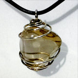 Smoky Quartz Spiral Cage Pendant | New Earth Gifts