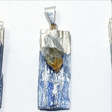 Blue Kyanite Blade Pendants-Citrine Accent | New Earth Gifts