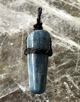 Kyanite Blue Polished Pendant for Men -New Earth Gifts