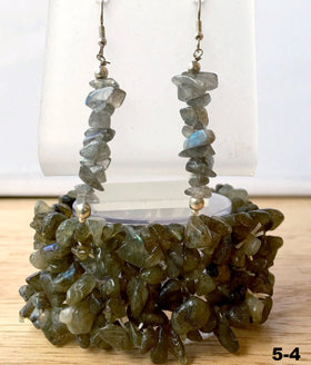 Labradorite Bracelet Multi Strand with Matching Earrings - New Earth Gifts