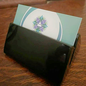 Card Holder Black Onyx - New Earth Gifts