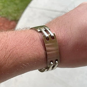 stainless steel link bracelet - new earth gifts