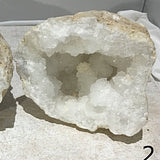 Quartz Geode Split Pair | New Earth Gifts