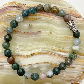 Moss Agate Power Bracelet - New Earth Gifts
