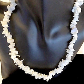 Mother of Pearl Chip Necklace with Free Matching Bracelet - New Earth Gifts