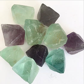Small fluorite octahedron set - new earth gifts