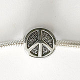 Large Hole Peace Sign Charm | New Earth Gifts