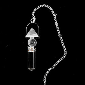 Pendulums Gemstone Pyramid Sphere Point Shaped Quartz - New Earth Gifts