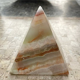 Onyx Multi Green 3 Inch Pyramid | New Earth Gifts