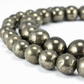Pyrite Power Bracelet for Confidence and Positive Thinking-6mm - New Earth Gifts