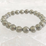 Pyrite Faceted Power Bracelet - New Earth Gifts