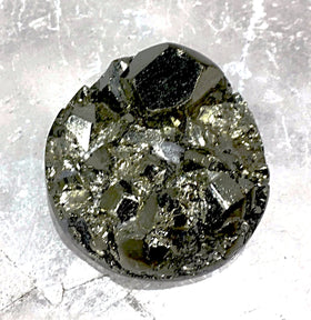 Pyrite Natural Cabochon Round - New Earth Gifts