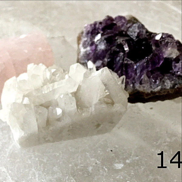 Healing Amethyst, Rose Quartz, Crystal Quartz - New Earth Gifts