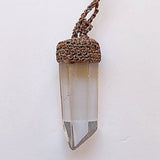 Quartz point necklace - new earth gifts