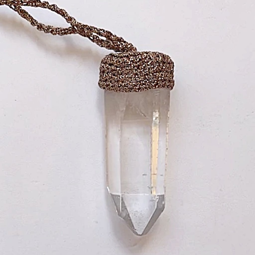 Quartz point necklace - new earth gifts