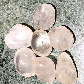 Clear Quartz Crystal Tumbled Stone 1 pc  -New Earth Gifts