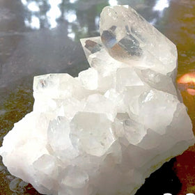 Quartz Cluster With Several Nugget-Shaped Crystals For Sale New Earth Gifts
