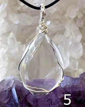 Quartz Crystal Pendant - Sterling Silver For Sale New Earth Gifts