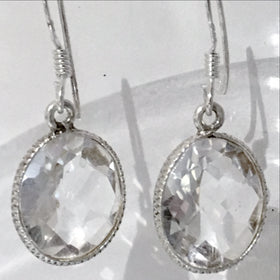 Crystal Quartz Earrings | New Earth Gifts