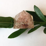 rose quartz orgonite pyramid - new earth gifts