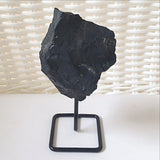 Shungite natural specimen on stand - new earth gifts