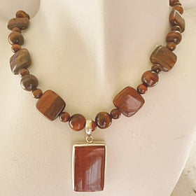 red tiger eye neccklace