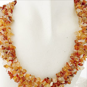 Red Agate Multi Strand Necklace - New Earth Gifts