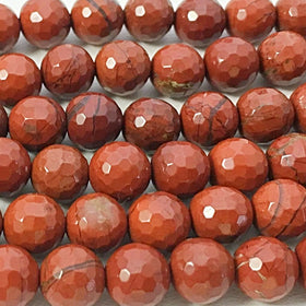 Red Jasper Faceted 8mm Beads - New Earth Gifts