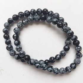 snowflake obsidian bracelet - new earth gifts