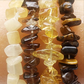 Gemstone Chip Bracelets Sun Colors - New Earth Gifts