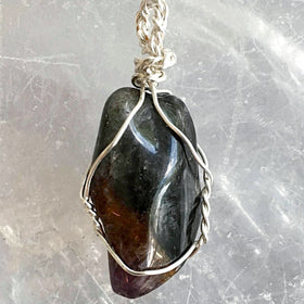 Super Seven Silver Wire Wrapped Pendant - New Earth Gifts