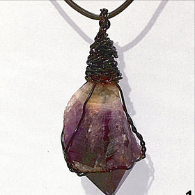 Super 7 Crystal Pendant with Natural Point - New Earth Gifts