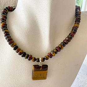 Tiger Eye Necklace - new earth gifts