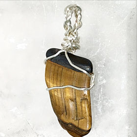 Tumbled Gemstone Pendant - Tiger Eye For Sale New Earth Gifts