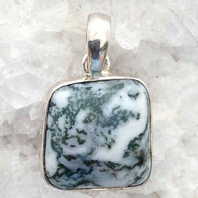 Tree Agate Sterling Pendant | New Earth Gift