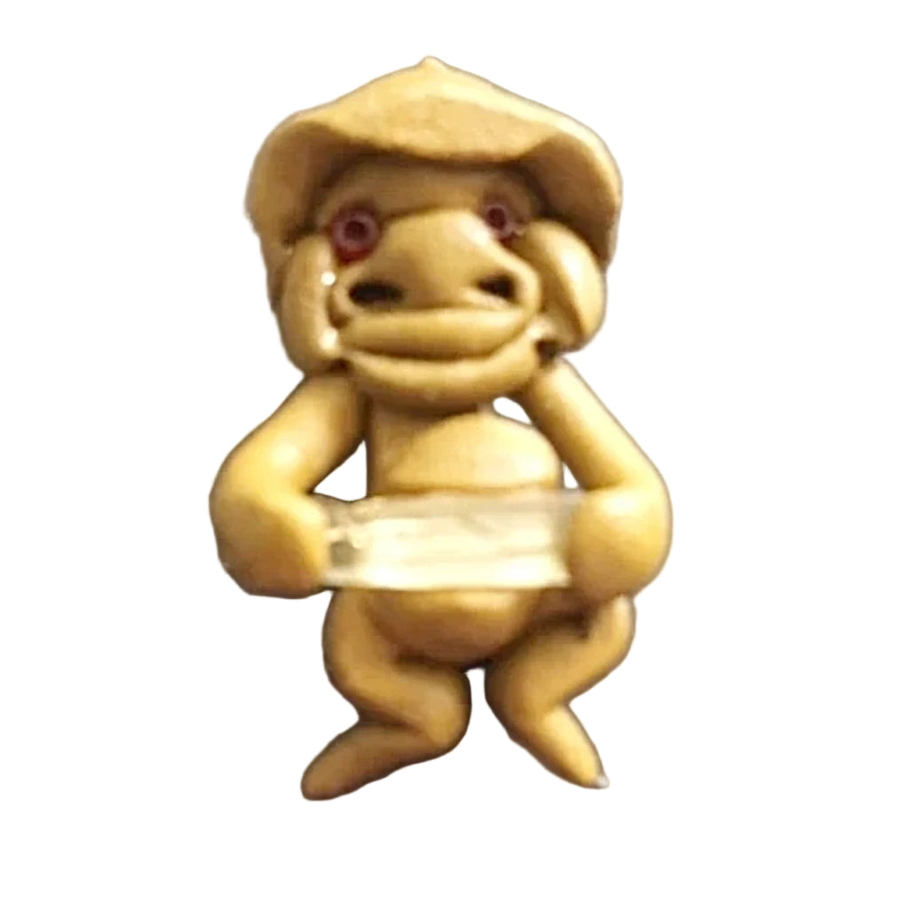 Troll Pendants - Clay Gnomes Holding Tiny Quartz Crystal - New Earth Gifts