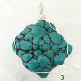 Turquoise Large Natural Pendant - Nevada USA - New Earth Gifts 