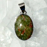 Unakite Oval Sterling Pendant | New Earth Gifts
