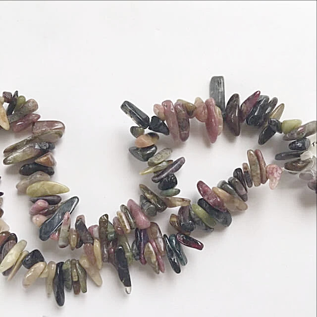 Watermelon Tourmaline Stick Beads - New Earth Gifts