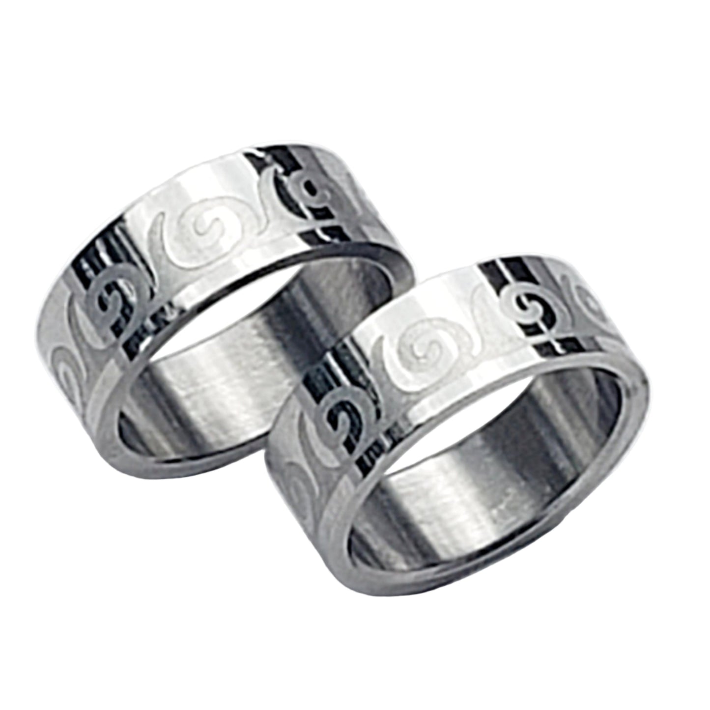 Stainless Steel Ring-Ocean Waves - New Earth Gifts