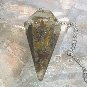 Orgone Chakra Pendulum - Yellow Jasper Solar Plexus -New Earth Gifts
