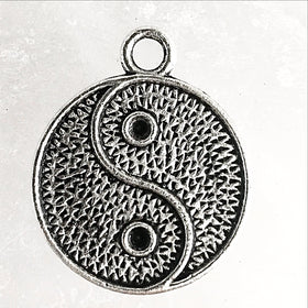 Yin Yang Pewter Charm-Pendant | New Earth Gifts