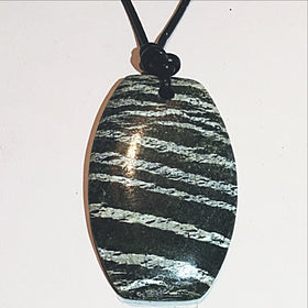 Zebra Jasper Large Free Form Pendant - New Earth Gifts