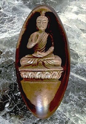 Shiva Lingam Stone Featuring Carved Buddha - New Earth Gifts and Beads