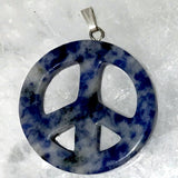 Peace Pendant with Cord - Gemstone Peace Symbol - New Earth Gifts and Beads