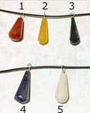Gemstone Faceted Drop Pendant - New Earth Gifts and Beads
