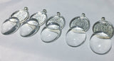 Glass Cabochons with Bezel Blanks 5 pc - New Earth Gifts and Beads