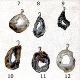 Agate Geode Slice Pendants Styles 7-12 - New Earth Gifts and Beads